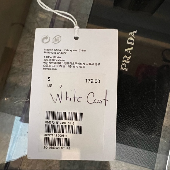 & Other Stories Cream Faux Fur Coat - Picture 13 of 13